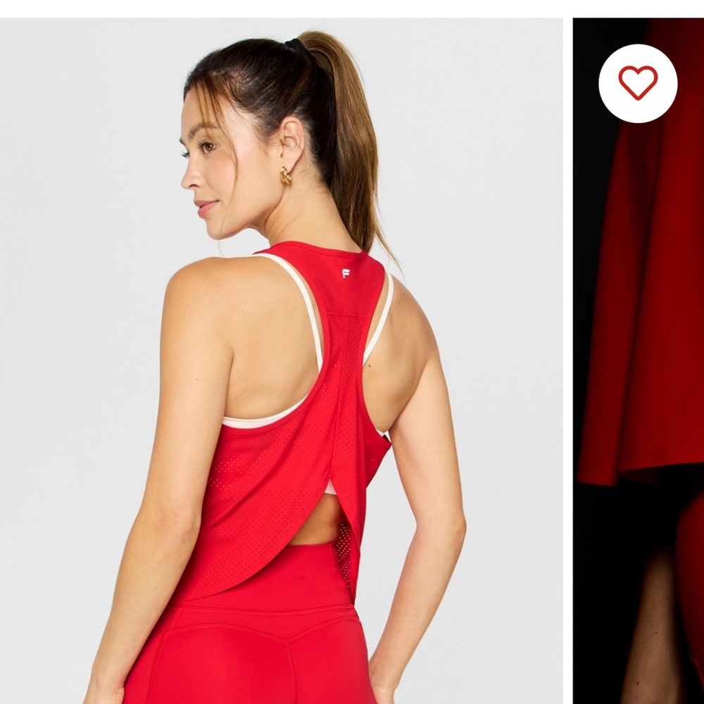 Fabletics Red Tank Top
